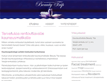 Tablet Screenshot of beautytrip.fi